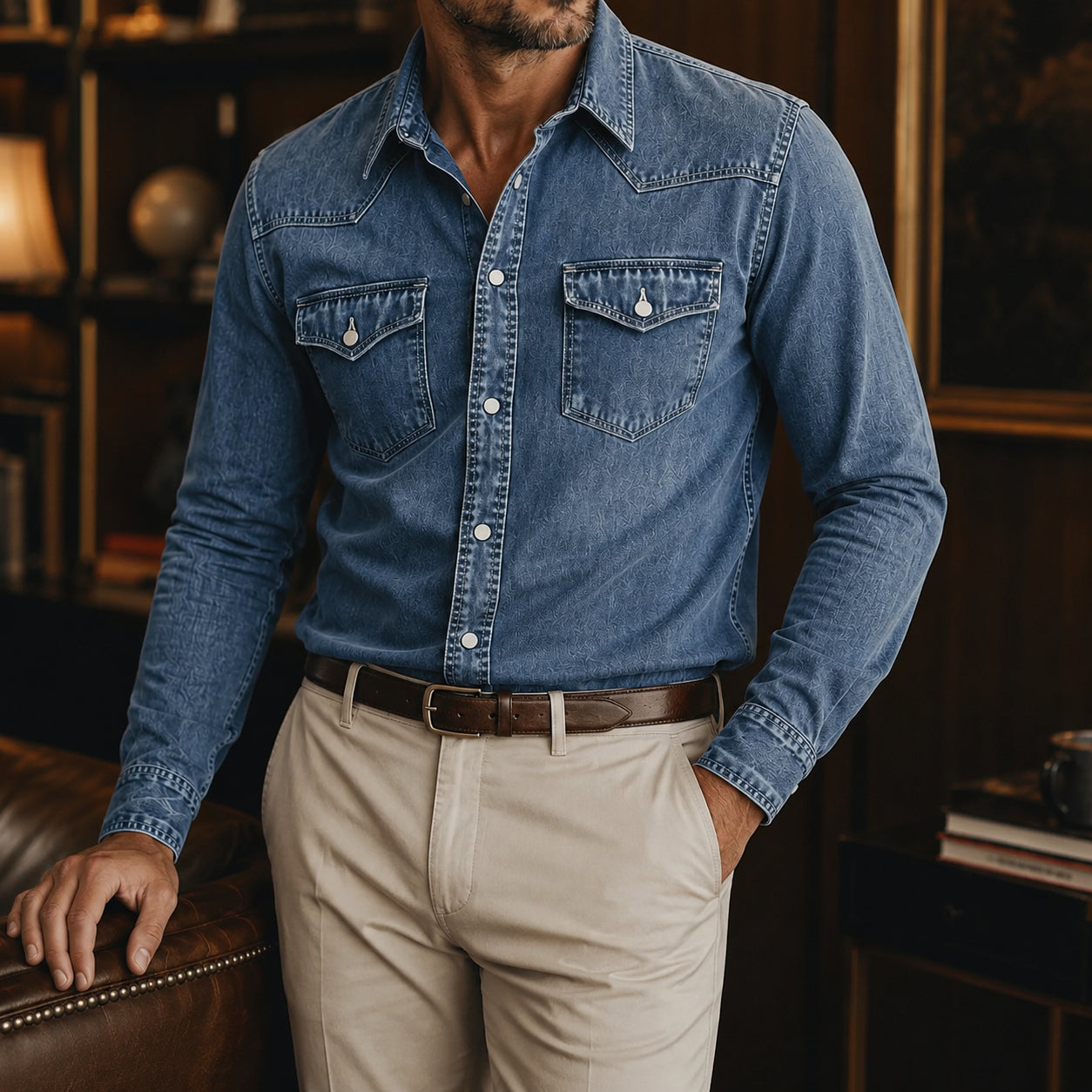 Vintage Western Denim Shirt