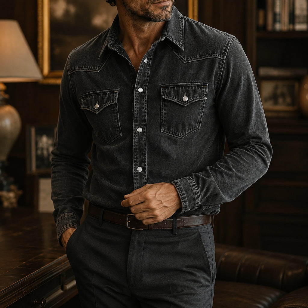 Vintage Western Denim Shirt