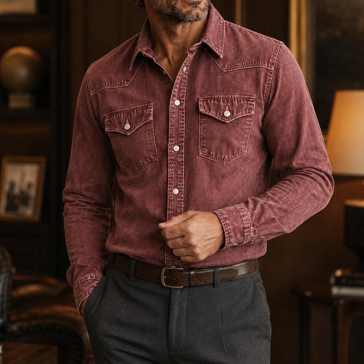 Vintage Western Denim Shirt
