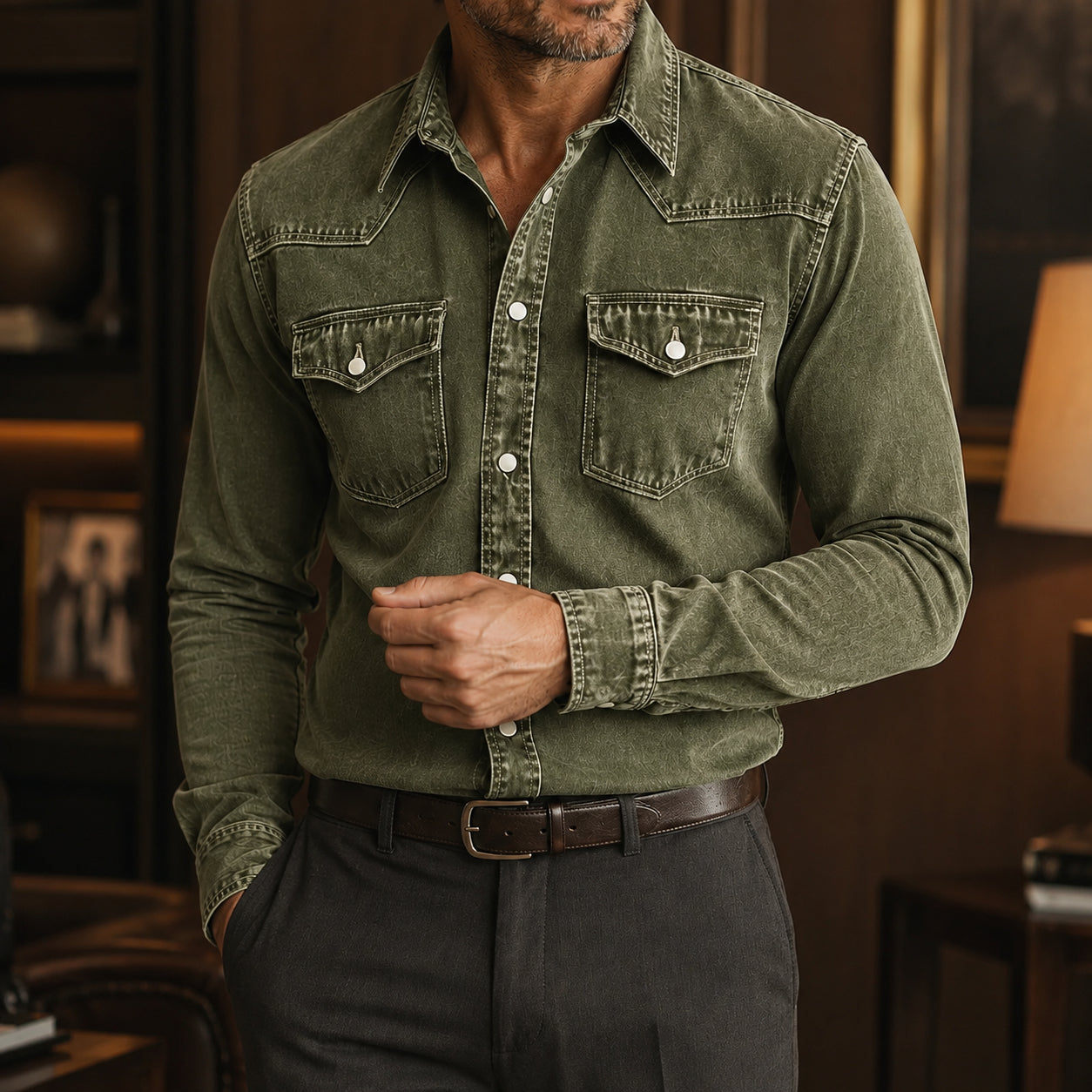 Vintage Western Denim Shirt