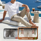 Pantalones clásicos de lino para hombre