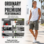 📢📢50% OFF !! ⏰Men's Cargo Shorts – Elastic Waist, Multi-Pocket, Durable 🍁