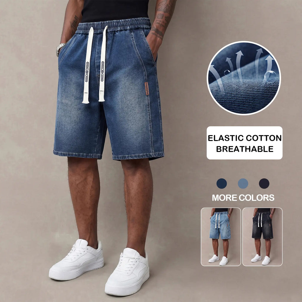 Herren Leichte Jeans-Shorts - Trendige Stretchhose für den Sommer