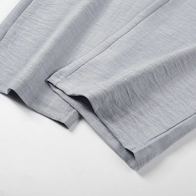 Short mi-long homme en lyocell et lin – Coupe ample, respirant et léger