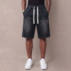 Herren Leichte Jeans-Shorts - Trendige Stretchhose für den Sommer