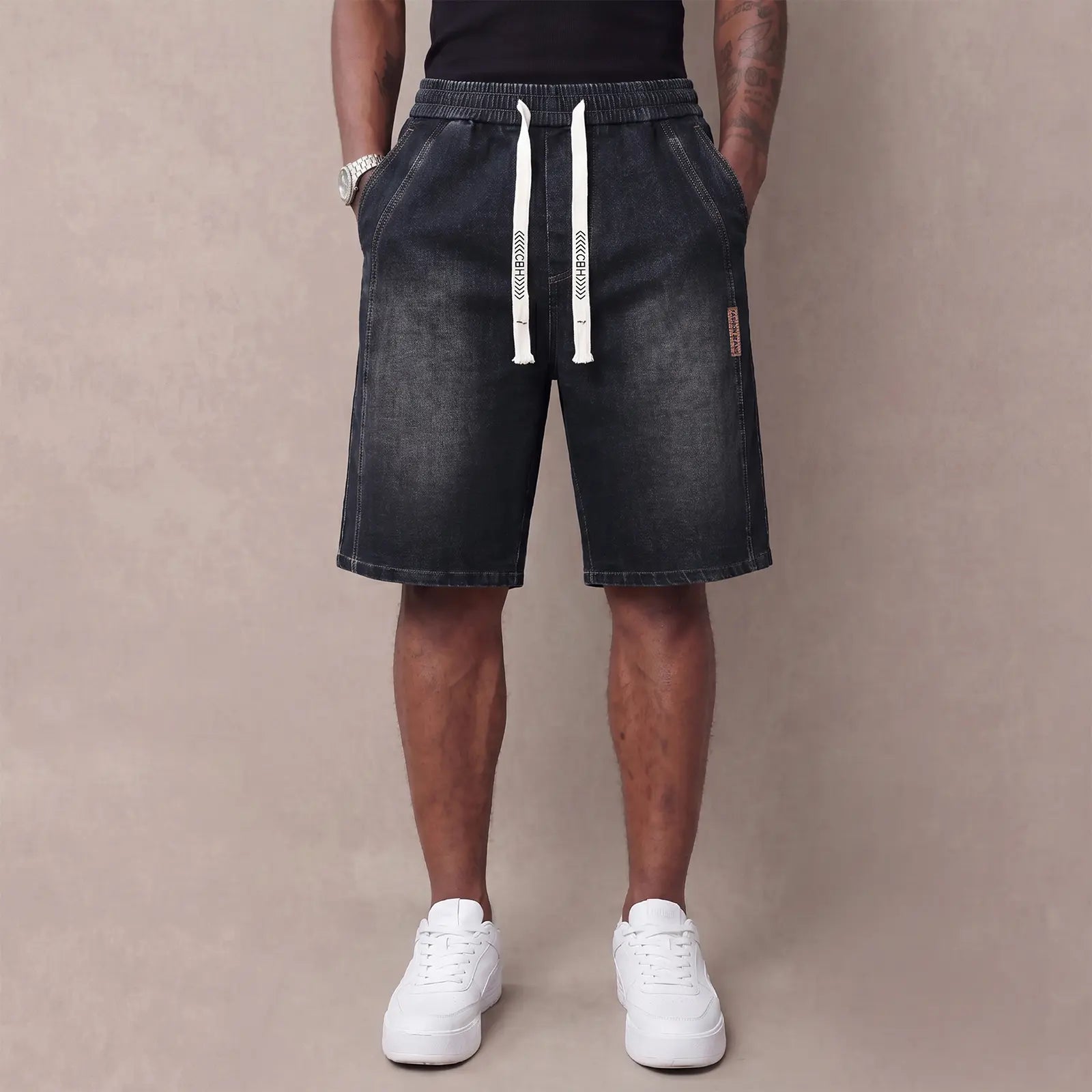 Herren Leichte Jeans-Shorts - Trendige Stretchhose für den Sommer