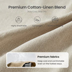 Pantalones clásicos de lino para hombre
