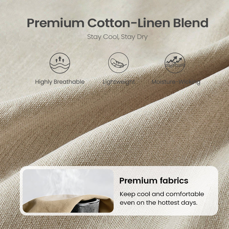 Pantalones clásicos de lino para hombre