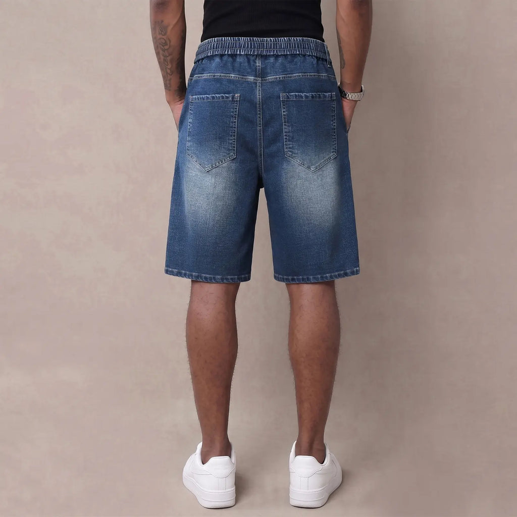 Herren Leichte Jeans-Shorts - Trendige Stretchhose für den Sommer