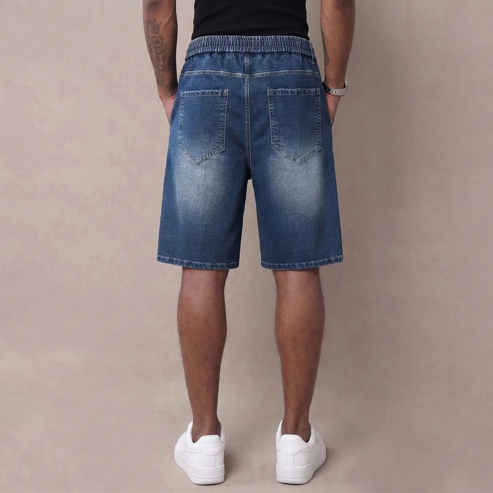 Shorts légers en jean pour hommes - Pantalons d'été extensibles et tendance