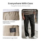 Pantalones clásicos de lino para hombre