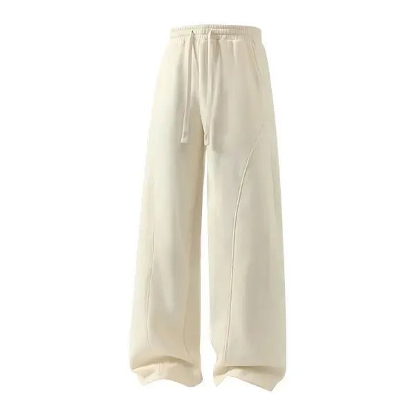 Men’s Retro Relaxed Sweatpants – Drawstring Waist & Loose Fit