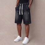 Herren Leichte Jeans-Shorts - Trendige Stretchhose für den Sommer