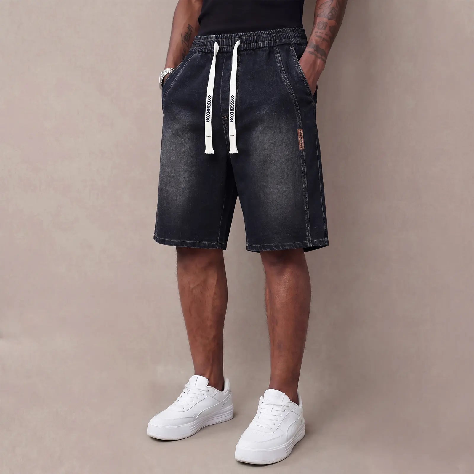 Herren Leichte Jeans-Shorts - Trendige Stretchhose für den Sommer
