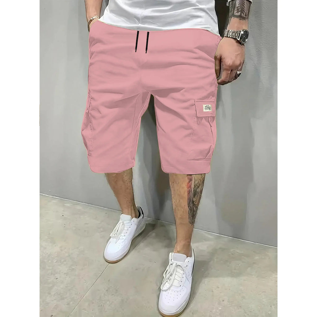 Pack de 3 pantalones cortos transpirables para hombre con cordón y bolsillos