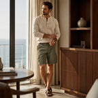 📢📢50% OFF !! ⏰Men's Cargo Shorts – Elastic Waist, Multi-Pocket, Durable 🍁