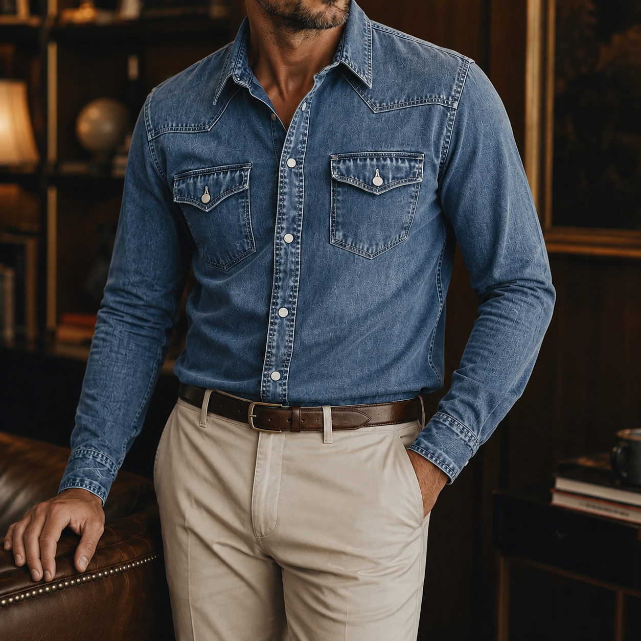 Vintage Western Denim Shirt