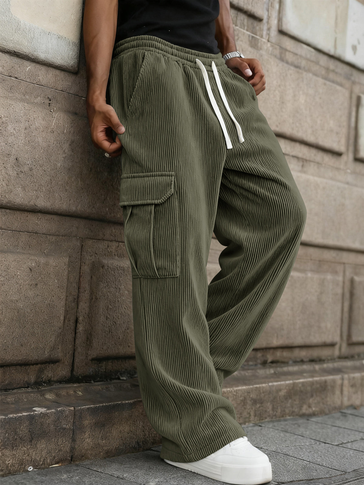 Men's Corduroy Cargo Pants