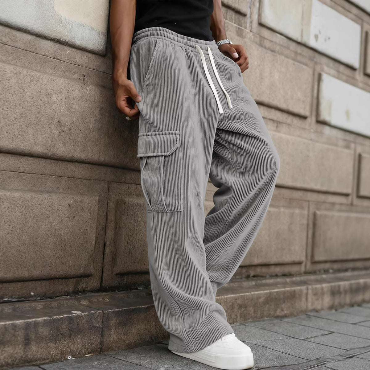 Men's Corduroy Cargo Pants