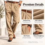 Corduroy Straight Leg Trousers