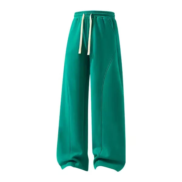 Men’s Retro Relaxed Sweatpants – Drawstring Waist & Loose Fit