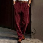 Corduroy Straight Leg Trousers