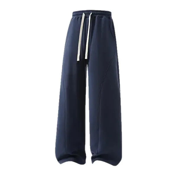 Men’s Retro Relaxed Sweatpants – Drawstring Waist & Loose Fit