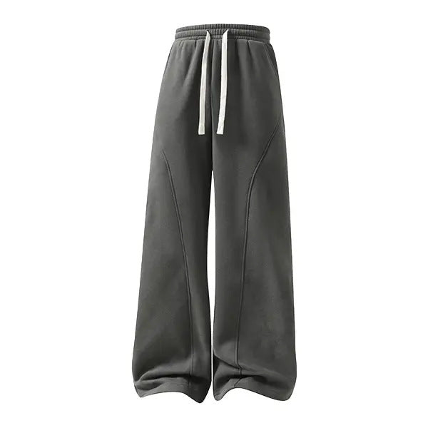 Men’s Retro Relaxed Sweatpants – Drawstring Waist & Loose Fit