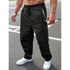 Men’s Relaxed-Fit Cargo Pants – Drawstring Waist & Utility Pockets