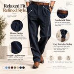 Corduroy Straight Leg Trousers
