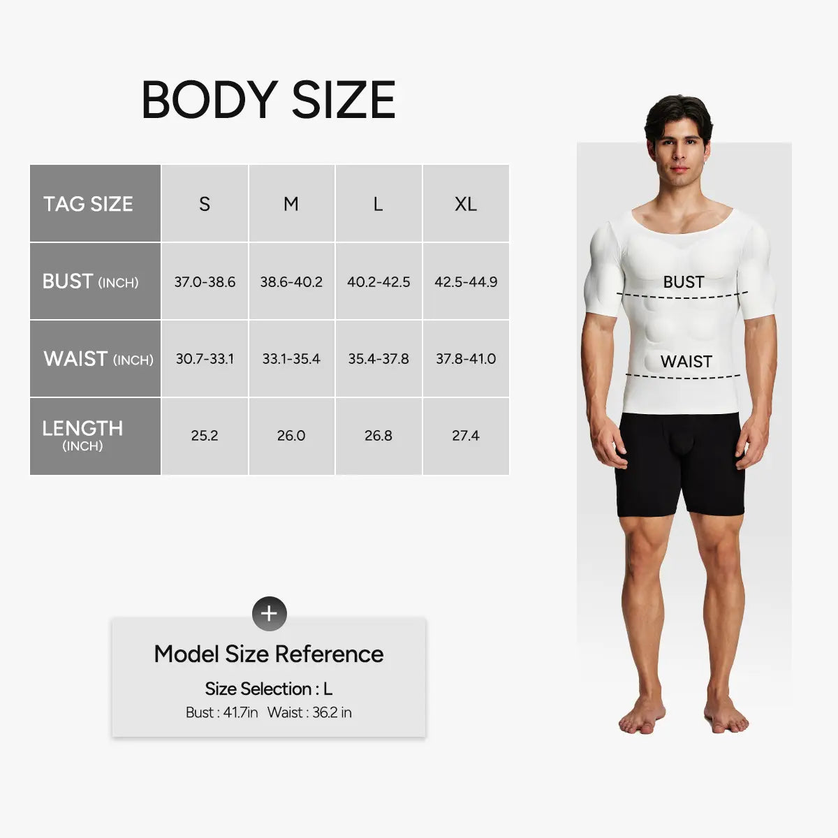 Nahtloses Muskelshirt für Herren mit herausnehmbaren Brustpolstern