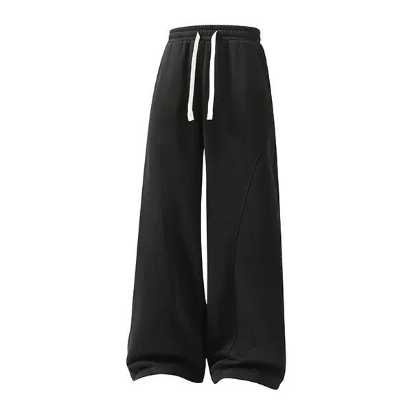 Men’s Retro Relaxed Sweatpants – Drawstring Waist & Loose Fit