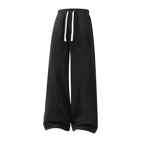 Men’s Retro Relaxed Sweatpants – Drawstring Waist & Loose Fit