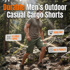 🩳 LIMITED-TIME 50% OFF! 💥 Men's Outdoor Casual Cargo Shorts – Multi-Pocket, Durable Cotton, Relaxed Fit ✨