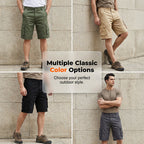 🩳 LIMITED-TIME 50% OFF! 💥 Men's Outdoor Casual Cargo Shorts – Multi-Pocket, Durable Cotton, Relaxed Fit ✨