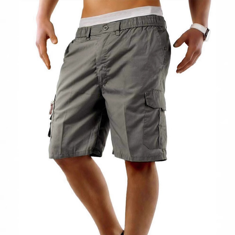 📢📢50% OFF !! ⏰Men's Cargo Shorts – Elastic Waist, Multi-Pocket, Durable 🍁
