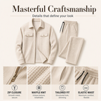 ⌛Limited-Time Offer-Men's Texture Jacket & Pants 2-Piece Set
